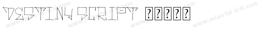 Destiny Script字体转换